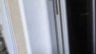 Happy parcel deliverer