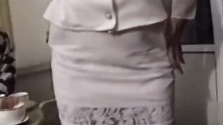 Louise into white underwear with Rocco