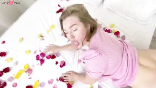 Valentine's Special - Point-of View Foot Job with Double Creampie Surprise