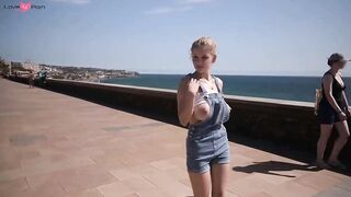 Teens Unleashed - Sunbathing Nudist Girl Strips on Sand Dunes