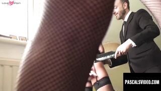 Anal Spanking Submissive Girl With Glasses - Anal Domination by Top FemDom