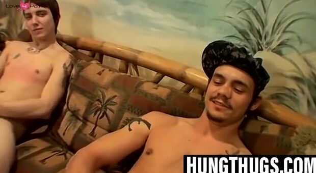 Two Hunks Jack Off To A Mind-Blowing Orgasm - POV