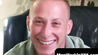 Chris Hunt's Muscular Body & Big Dick Show Off For The Camera