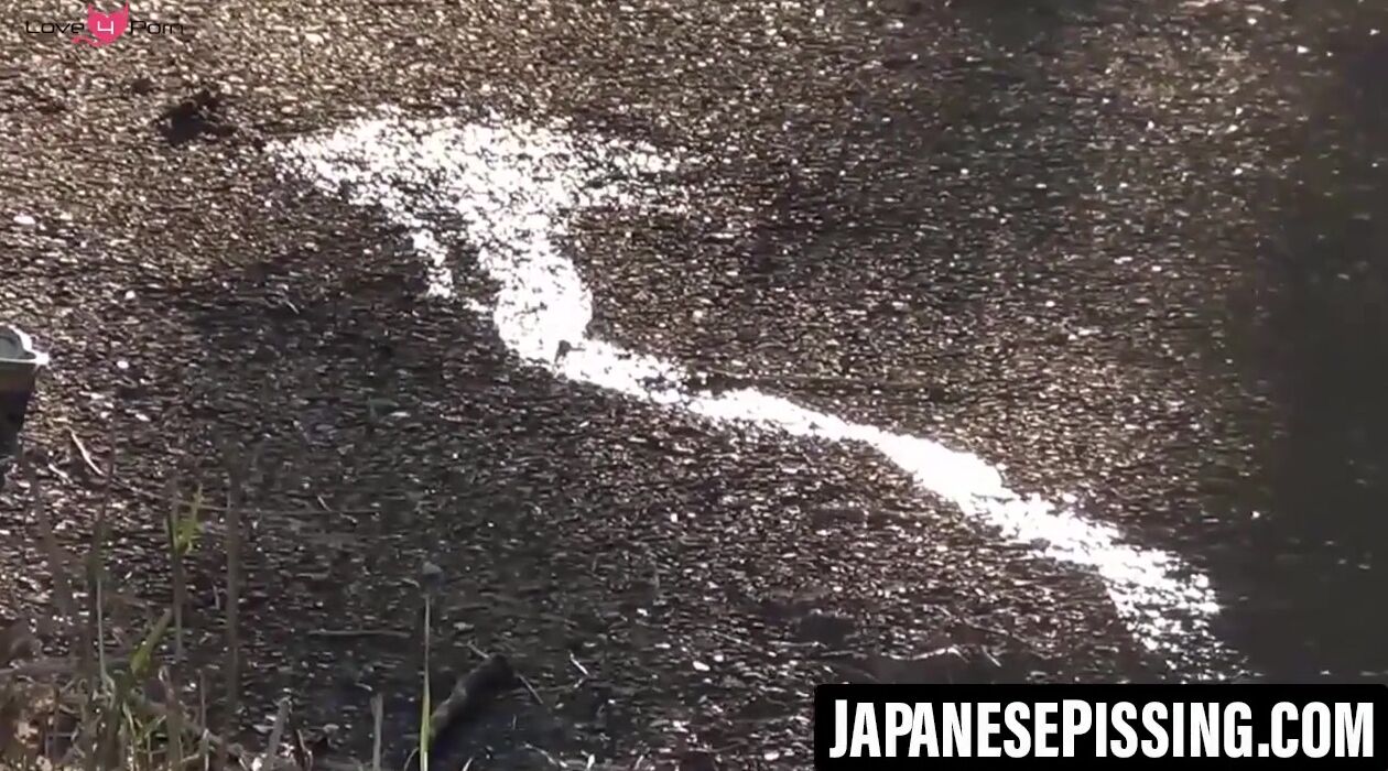 Three Japanese schoolgirls' public pee fest 