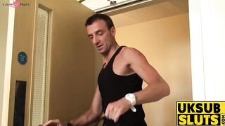 UK Sub Slut's Rough Anal Play With Fingers And Big Dick