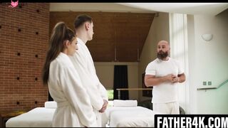 Hairiest Guy Ever Gives Hot Brunette Babe A Deep Massage And Hardcore Sex