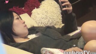 Japanese Girl's Furious Fingers - Close-up POV of Pussy Play in HD