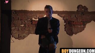 Boy Dungeons Twunk's Ass With Clamp Play And Anal Training