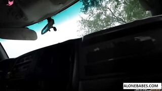 Harpers Hill Car Sex - Hot Blonde Babe Rides Her Man's Big Dick
