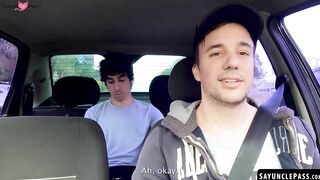 Hot Twinks Fuck Hard In Car On Roadtrip - Scene #1