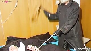 Grandma's Attic - Old Matriarch Duo Dildos with women