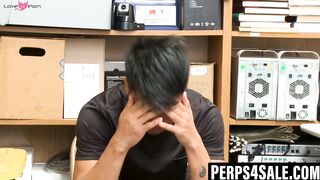 Asian Shoplifting Vixen Gets Her Lesson in Officer's Big Black Dick