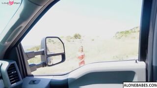 Alina Lopez's Step-Dad Gets A Surprise Blowjob In His Truck