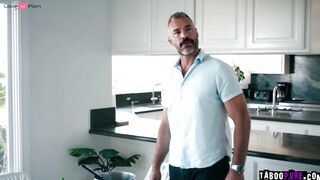 Step-Daddy's Little Slut Learns Deep Throating Skills