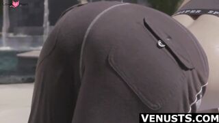 Venus Lux's Outdoor Naked Striptease - Erotic Teasing by Firelight