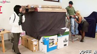 Hot Babe Riding A Hard Dick And Pissing In His Mouth - Taboo Visions