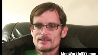 Glasses-Wearing Amateur Dude Masturabtes For Your Pleasure Intense" or simply "Intensely Hot Solo Male Jerking Off".