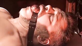 Rough Anal Play - Bondage Domination with Baseball Bat on Submissive Guy