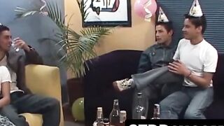 Twinks Party Hard - Anal Threesome Action with Hunks