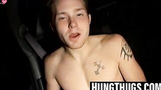 Public-Backseat Jerkoff - Car Sex with Big Dick Pornstars Billy & Blinx