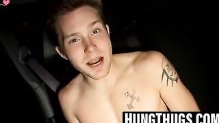 Public-Backseat Jerkoff - Car Sex with Big Dick Pornstars Billy & Blinx