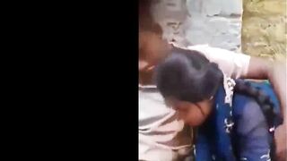 Indian Village Cutie Gets Her Sweet Spot Stretched By A Huge Black Dick