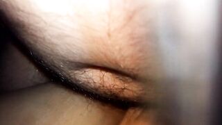 fucking GF close up anal jizzed