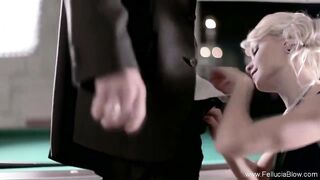 Oral Sex Into The Local Pool Hall Just To Make Cum