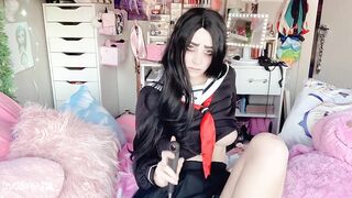 THE CREEPY CHICK FROM SCHOOL GETS YOU TO HERSELF (YANDERE JOI) - INDIGO WHITE