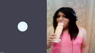 Dumb young whore Nastya Ivanova gets bred on web cam