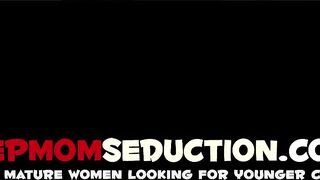 Rapid pounding provided to mom by impressive studs huge dick