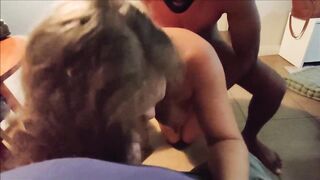 The long dick covered my ex-wife very well, and she