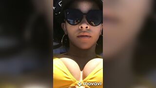 Tinishe long hooters showing off for her career