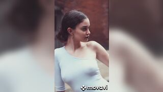 Sabrina Claudio showing off for her career ass clips