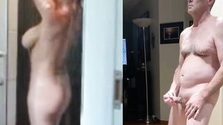 Sister inside law laura b taking a shower on concealed camera