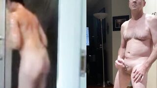 Sister inside law laura b taking a shower on concealed camera