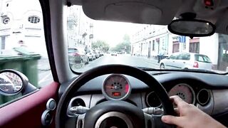 3 Way Sex Into The Vehicle While Driving Through The City
