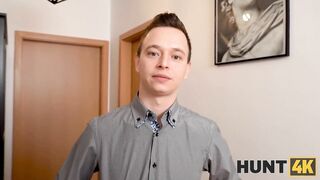 HUNT4K Man sells girlfriends twat to rich friend