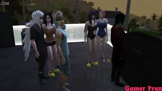 Boruto Cap four pool party ends inside a amazingly hot group sex