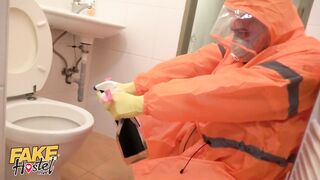 Fake Hostel battle with 2 loud 18 yo ends into ffm three-way
