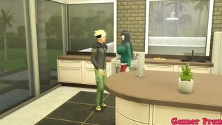 Boruto Cap three Boruto was talking to his mother Hinata