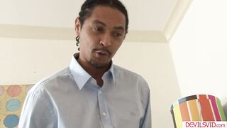African stepdad fucking white step-daughter