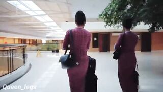 pramugari cantik main di kamar hotel , Amazingly Hot Stewardess