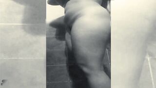 Natural huge soak latin booty Wifey record inside the shower