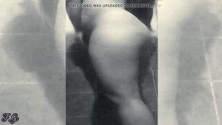 Natural huge soak latin booty Wifey record inside the shower