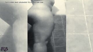 Natural huge soak latin booty Wifey record inside the shower
