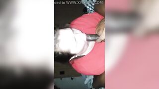 SSBBW blowing and deepthroating a long long african penis