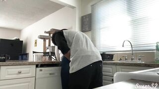 BBW ex-wife gets fuck into the kitchen - Susers2
