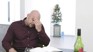 small angel gets pounded on christmas