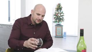 small angel gets pounded on christmas